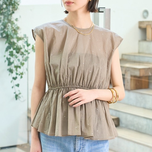 ハート刺繍メッシュブラウス | オーディア ミューズ(Audie a Muses