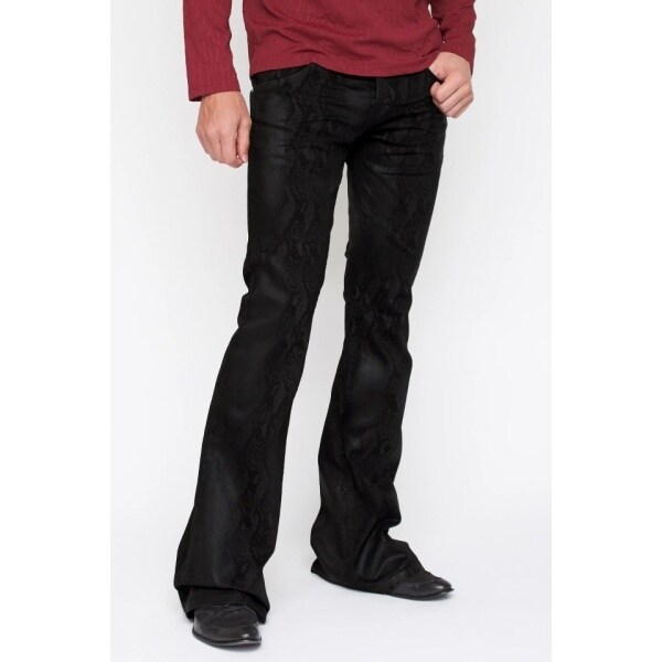 TORNADO MART ブラック フレアパンツスラックス