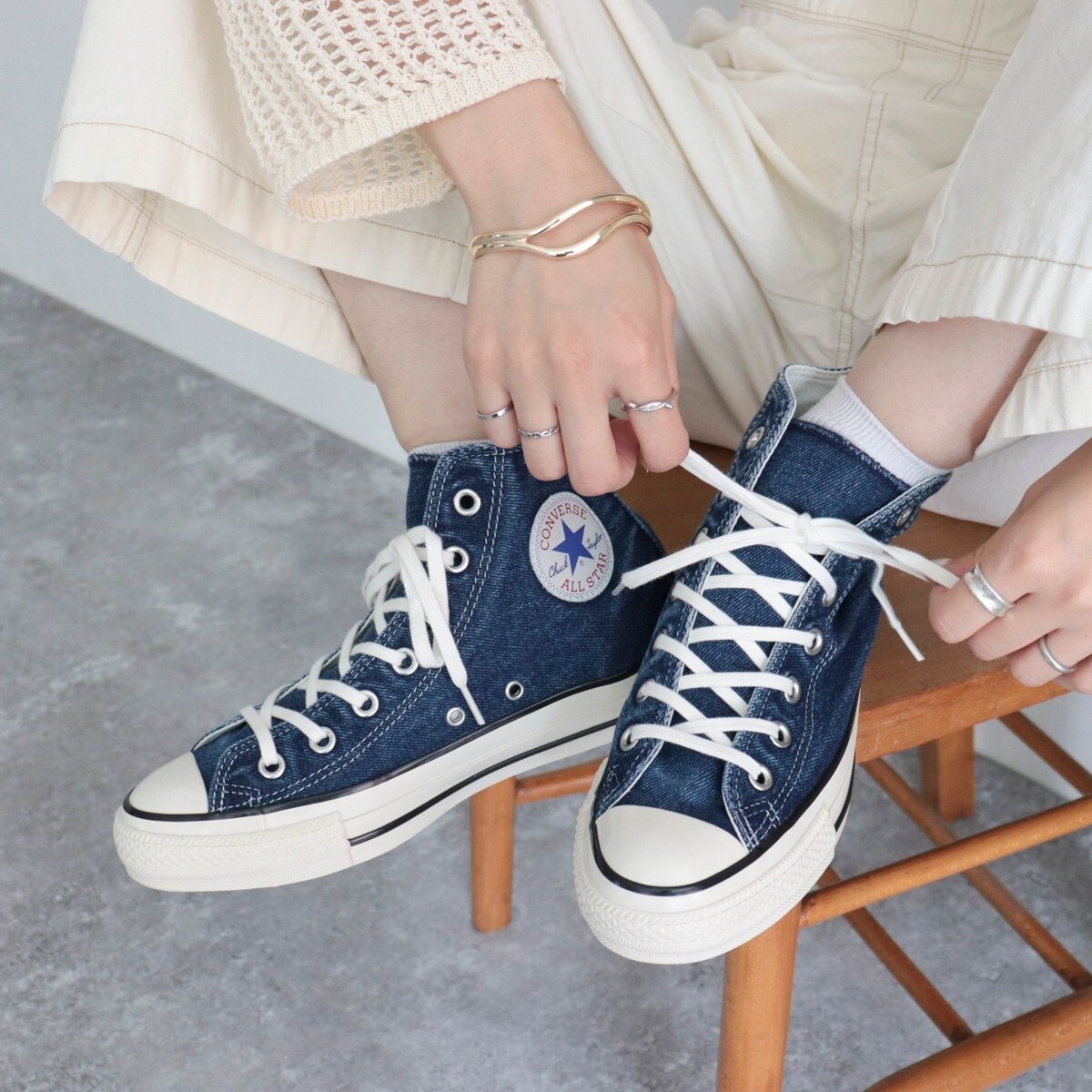 CONVERSE/コンバース】オールスターUSエイジドデニムHI | フレディ