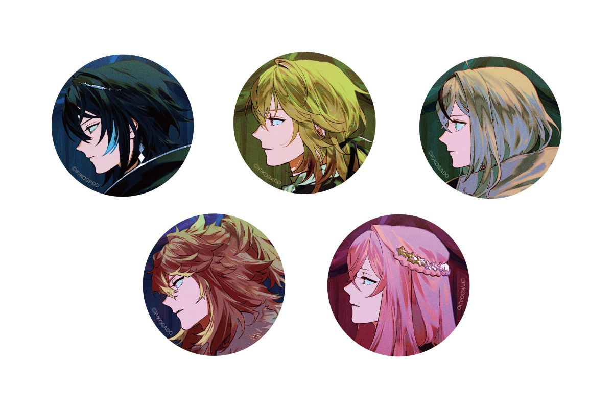 オバレク カウントダウン マット缶バッジ クロード 17点 OVER REQUIEMZ