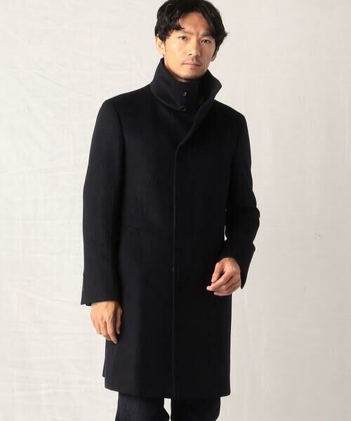セール】 ウールカシミヤビーバー イタリアンカラーコート （ステン