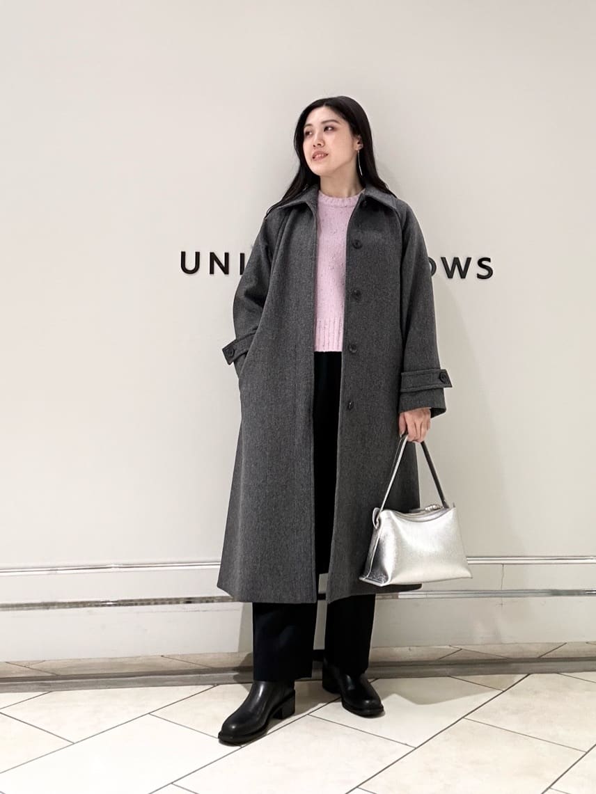 セール】 チェック ショート ジャケット （ステンカラーコート