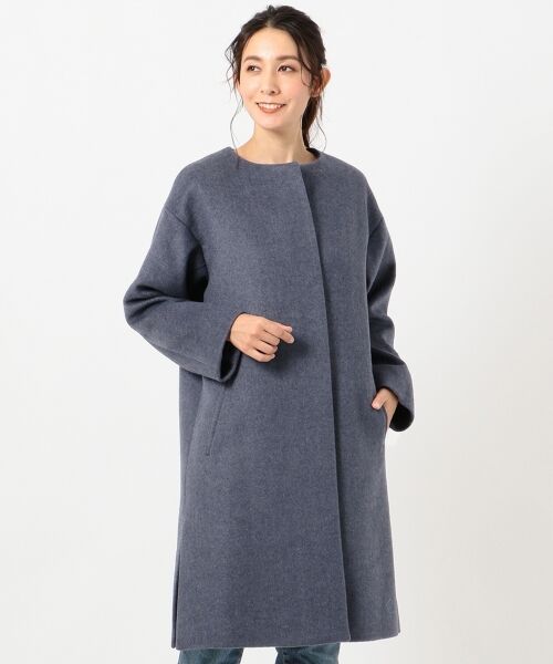 カシミヤブレンドノーカラー コート （その他アウター）｜ANY / エニィ