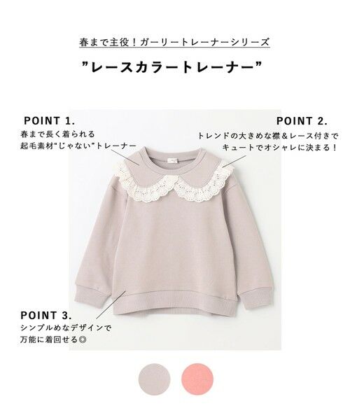 セール】 【春まで主役】レースカラートレーナー （スウェット）｜ANY