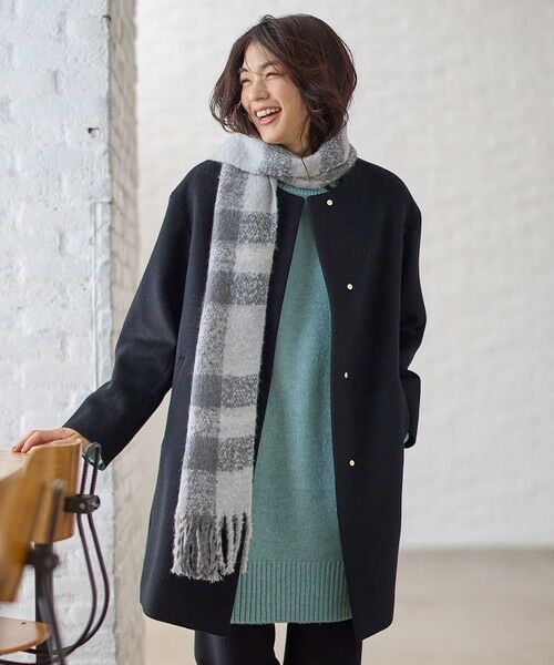 セール】 【防風裏地】カシミヤブレンドコート （その他アウター