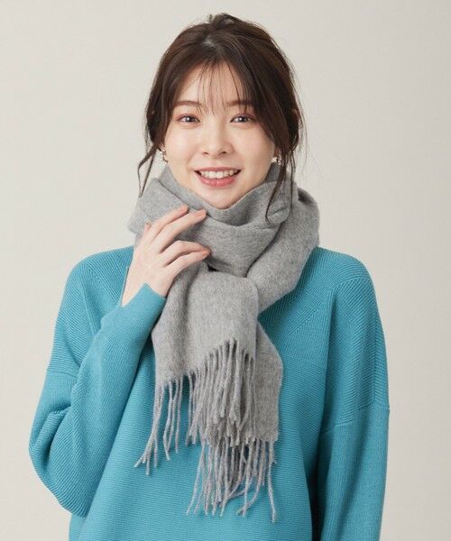 セール】 ウールニュアンス ストール （マフラー・ショール・スヌード