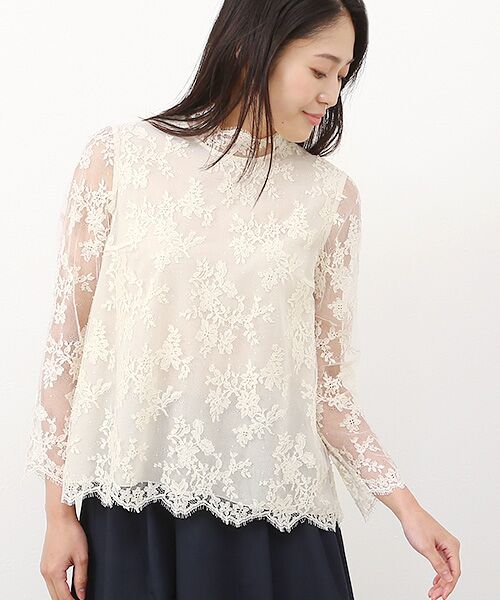 リバーレース・ブラウス （シャツ・ブラウス）｜Bilitis dix-sept ans