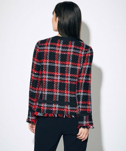 チェックツイードジャケット （ノーカラージャケット）｜GRACE