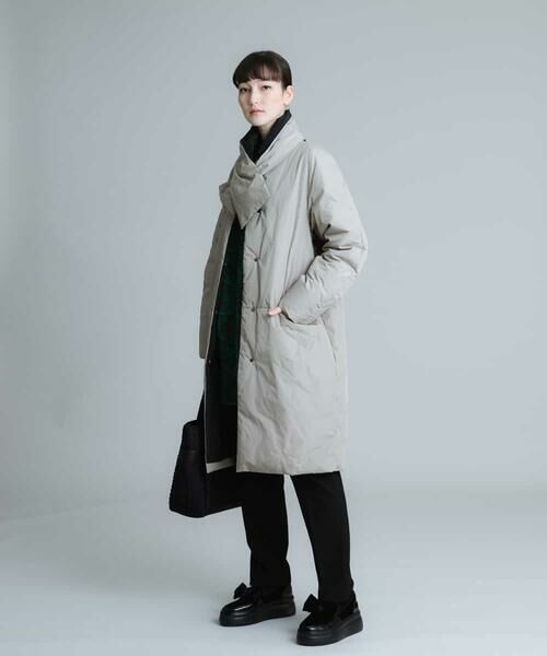 セール】 【マフラー付き】ダウンロングコート （ダウンジャケット