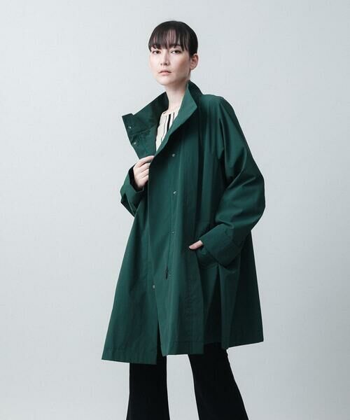 セール】 ナチュラルタフタミドル丈コート （ステンカラーコート