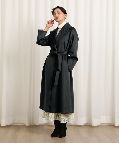 カシミヤラップコート （その他アウター）｜INED / イネド