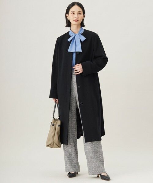 洗える】ナチュラルタッチボウタイ ブラウス （シャツ・ブラウス