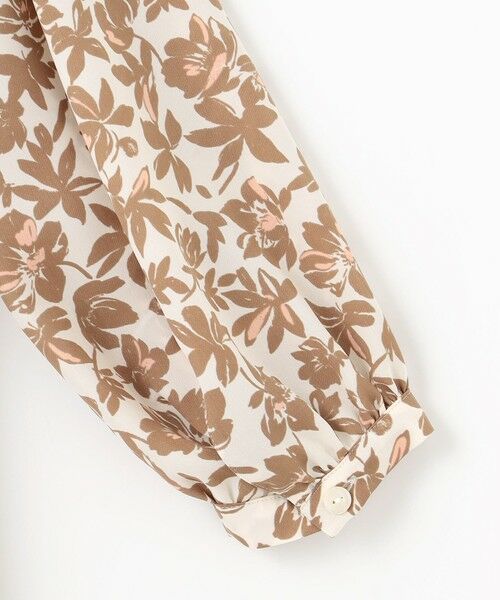 セール】 【洗える】スノーフラワープリント ワンピース （ロング