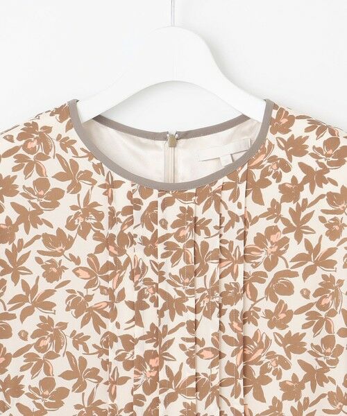 セール】 【洗える】スノーフラワープリント ワンピース （ロング