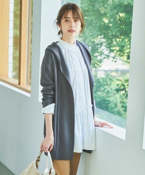 セール】 【Sサイズ有】フード付き ニットカーディガン （カーディガン