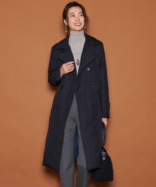 セール】 【mi-mollet掲載】ADSトレンチ風 ダウンコート （ダウン