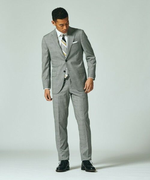 PIACENZA】Super140sグレンチェック スーツ / 総裏 （セットアップ