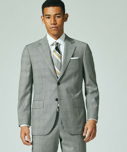 PIACENZA】Super140sグレンチェック スーツ / 総裏 （セットアップ
