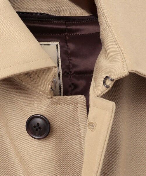 定番】コンパクトスピンギャバジン ステンカラーコート （ステンカラー