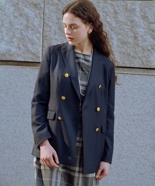 オックス ダブル テーラードジャケット （テーラードジャケット）｜J