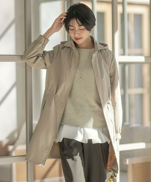 セール】 【撥水・洗える】Artirosa スタンドカラー ロング丈 コート