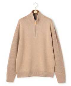 セール】 【KING SIZE】【Cash Lamb's Wool】ハーフジップ ニット_25年