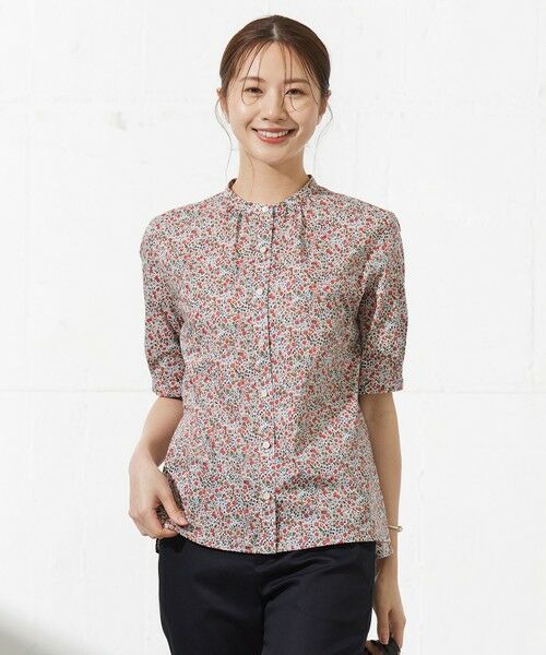 セール】 【洗える】LIBERTY Joanna Louise/Phoebe 前開き ブラウス