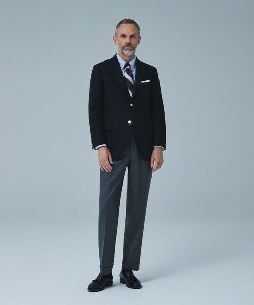 定番 / 不朽の名作】ペピンメリノサキソニー ブレザー / 金釦 / 3B