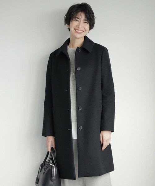 ショートビーバー ステンカラー コート （ステンカラーコート）｜J