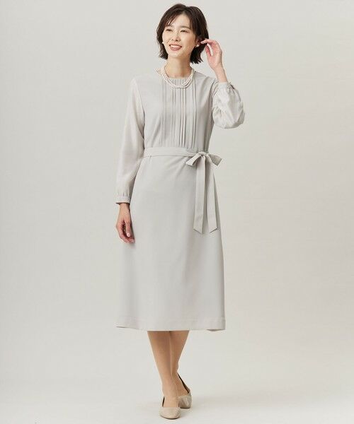 セール】 【洗える】ノルディス2wayジョーゼット タックディテール