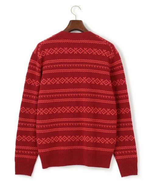 セール】 【Cash Lamb's Wool】フェアアイルカーディガンニット