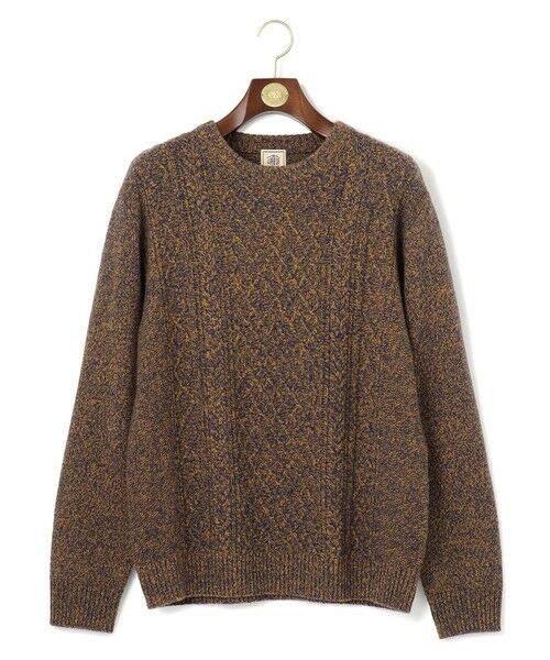 セール】 【Cash Lamb's wool】ケーブルニット / クルー （ニット