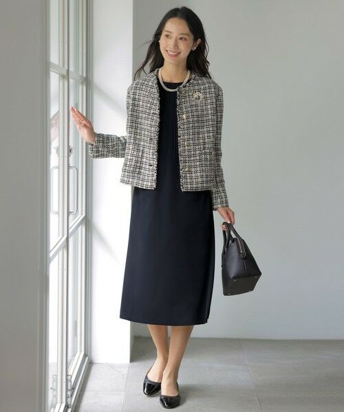 セール】 ファニーツイード ノーカラー ジャケット （ノーカラー