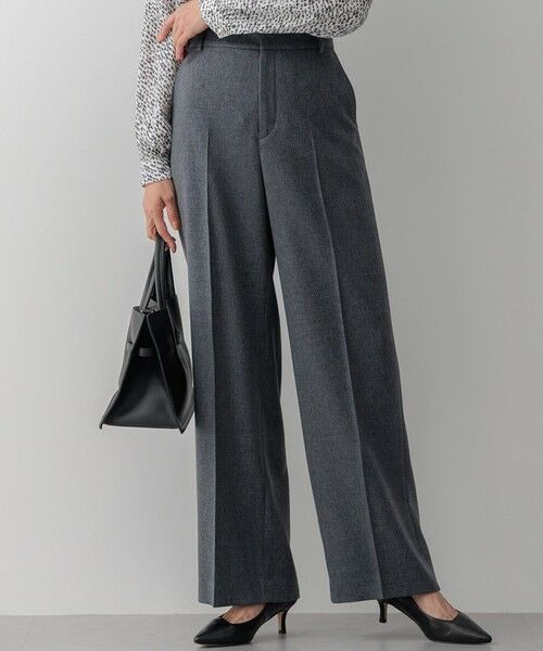 セール】 【セットアップ対応/洗える】ウールライクカルゼ ワイド