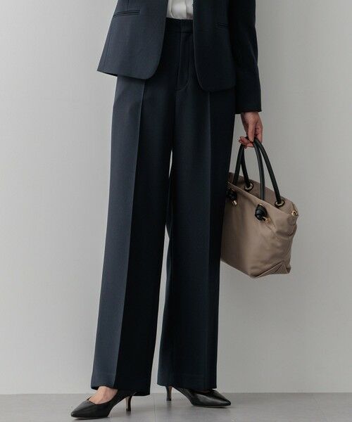 セール】 【セットアップ対応/洗える】ウールライクカルゼ ワイド