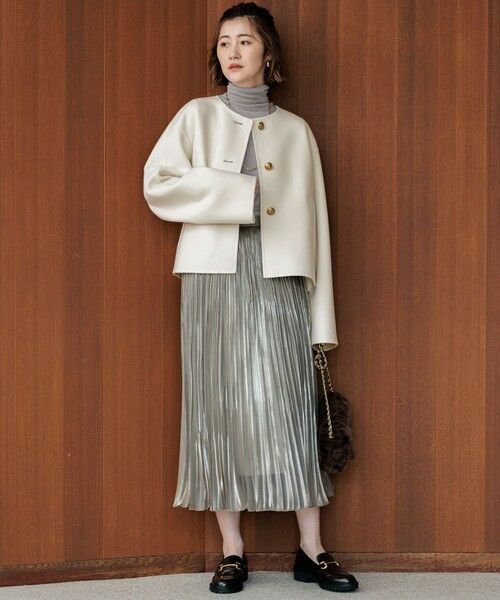 セール】 ウールリバー ノーカラーコート （その他アウター）｜L size