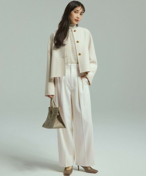 セール】 ウールリバー ノーカラーコート （その他アウター）｜L size