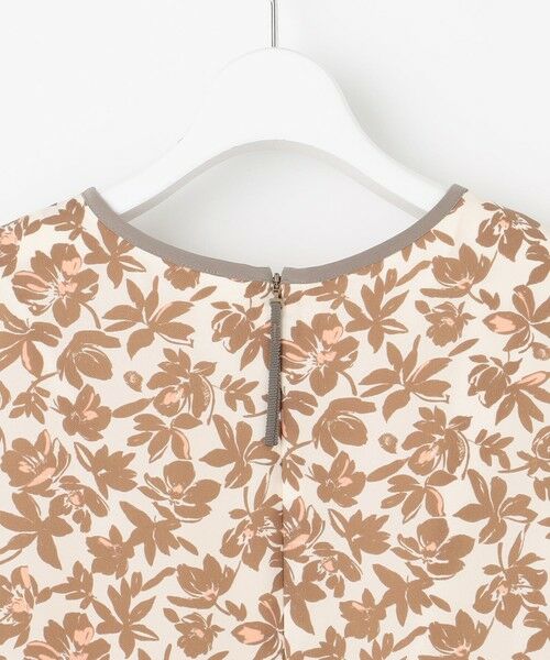 セール】 【洗える】スノーフラワープリント ワンピース （ロング