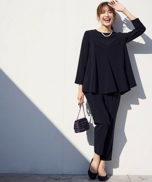 洗える】セレモニーダブルクロス ブラウス （シャツ・ブラウス）｜L