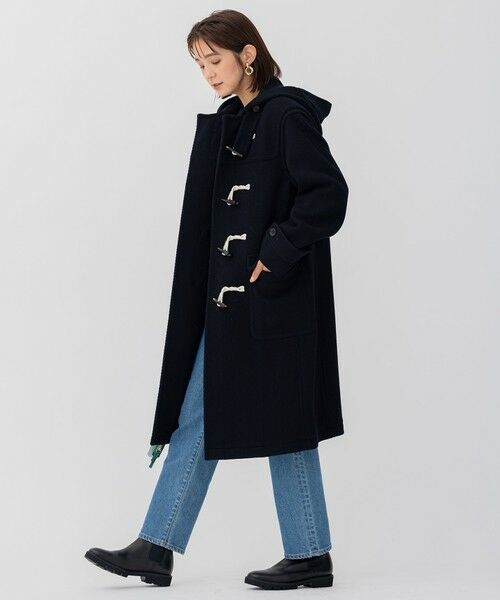 セール】 ヘリンボーン ダッフルコート （ダッフルコート）｜L size