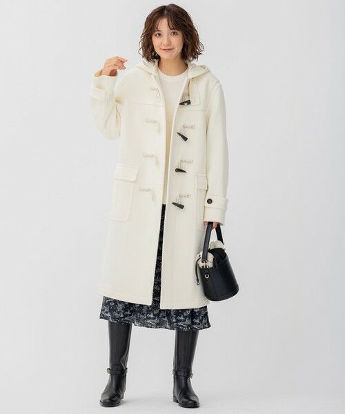 セール】 ヘリンボーン ダッフルコート （ダッフルコート）｜L size