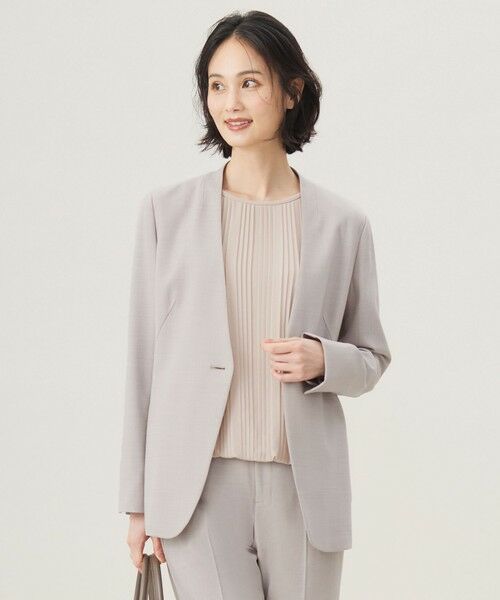 セール】 【セットアップ対応・洗える】ウールブレンドセットアップ