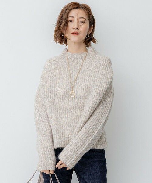 セール】 ブラッシュドアルパカブレンド ニット （ニット・セーター