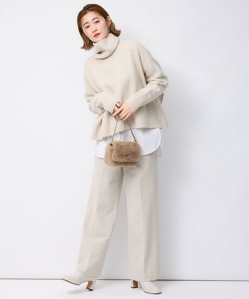 セール】 【洗える】ウールカシミヤ ニットポンチョ （ニット