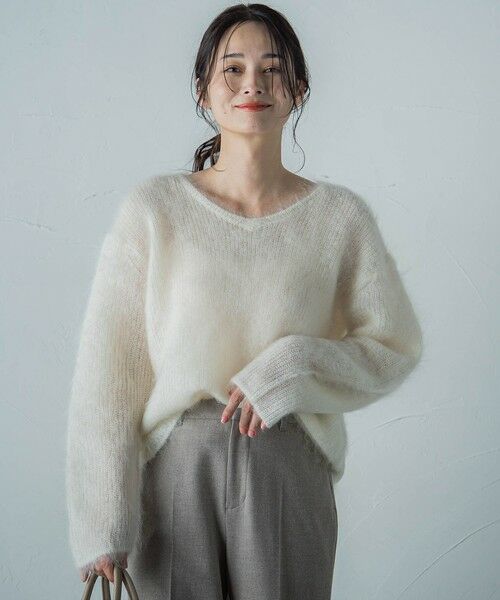 セール】 【カタログ掲載】シャギーモヘアニットプルオーバー （ニット