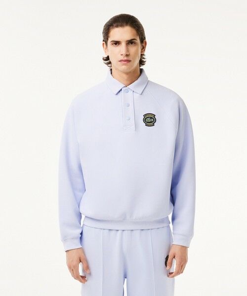 セール】 ダブルフェイス鹿の子地ポロスウェット （ポロシャツ