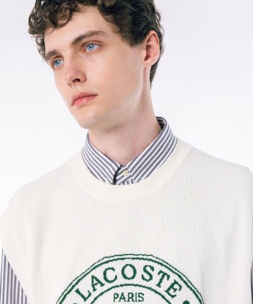 セール】 ナイロン×コットンジャカードニットベスト （ベスト