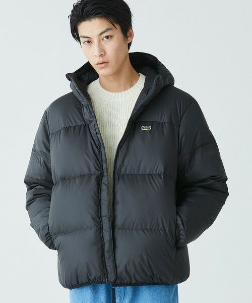 セール】 撥水 バックステッチ スタンドカラー フーデッドダウン