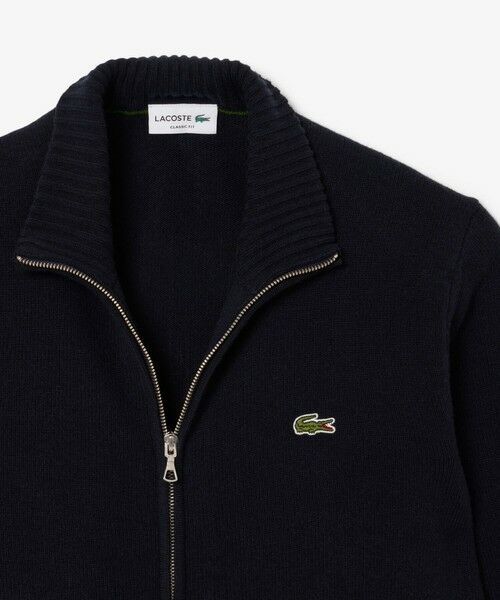 ハイネックフルジップ ウールニットセーター / ドライバーズニット