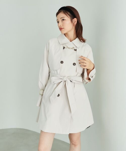 セール】 ビット付ミディトレンチコート （トレンチコート）｜MAJESTIC